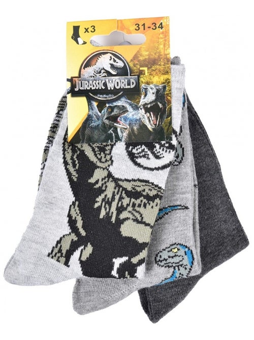 Confezione di 3 Calzini Bambino JURASSIC WORLD - Kiabi Confezione di 3 Calzini Bambino JURASSIC WORLD - Kiabi