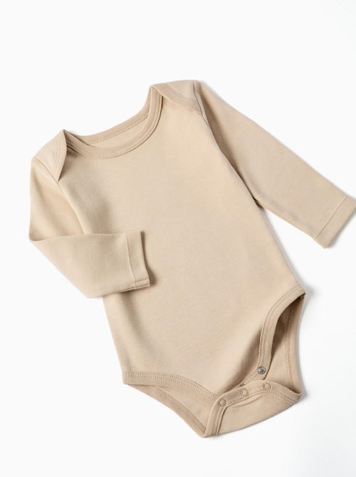 Confezione di 4 bodysuit in cotone 'pastel' - Kiabi Confezione di 4 bodysuit in cotone 'pastel' - Kiabi