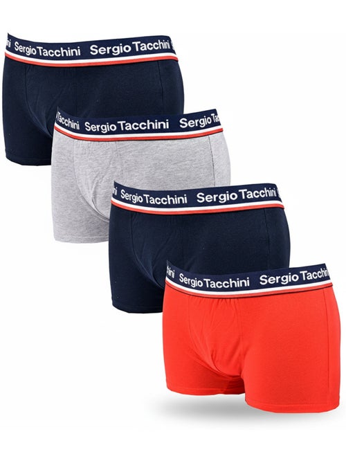 Confezione di 4 Boxer Uomo SERGIO TACCHINI - Kiabi Confezione di 4 Boxer Uomo SERGIO TACCHINI - Kiabi