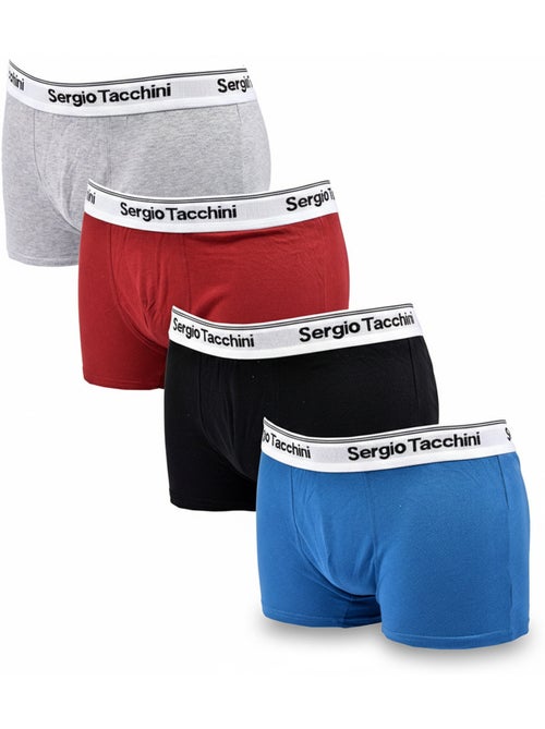 Confezione di 4 Boxer Uomo SERGIO TACCHINI - Kiabi Confezione di 4 Boxer Uomo SERGIO TACCHINI - Kiabi