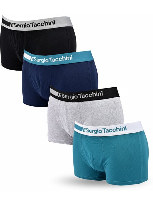 Confezione di 4 Boxer Uomo SERGIO TACCHINI - Kiabi Confezione di 4 Boxer Uomo SERGIO TACCHINI - Kiabi