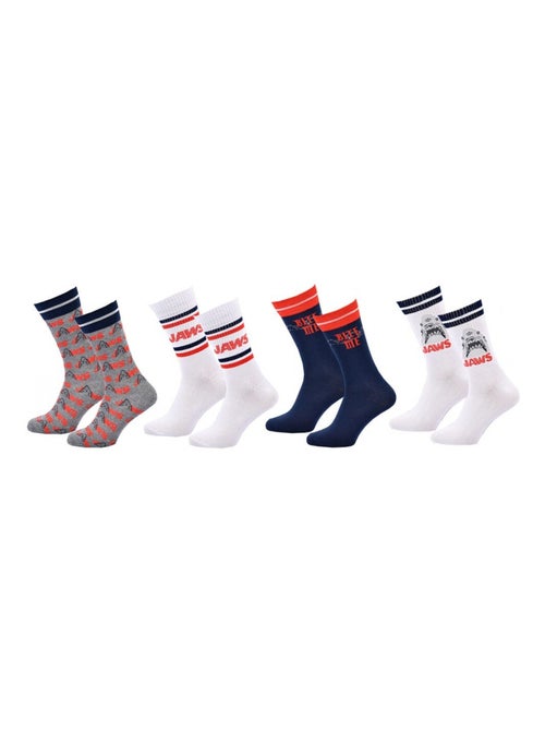 Confezione di 4 calzini uomo JAWS - Kiabi Confezione di 4 calzini uomo JAWS - Kiabi