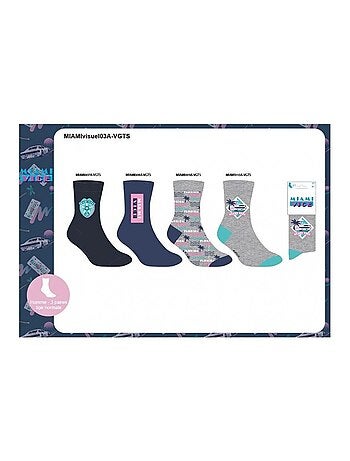 Confezione di 4 calzini uomo MIAMI VICE