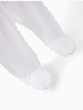 Confezione di 4 pantaloni in cotone con piedini