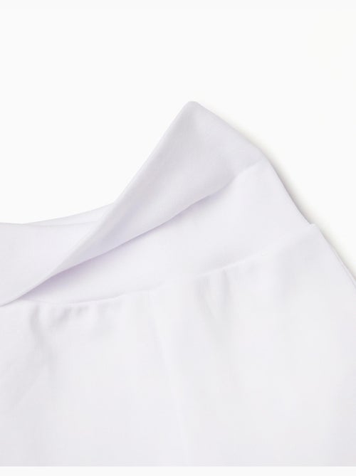 Confezione di 4 pantaloni in cotone con piedini - Kiabi