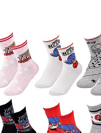 Confezione di 6 calzini bambina MIRACULOUS