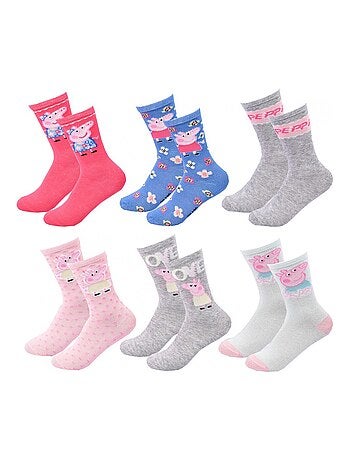 Confezione di 6 Calzini Bambina PEPPA PIG