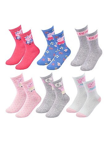 Confezione di 6 Calzini Bambina PEPPA PIG