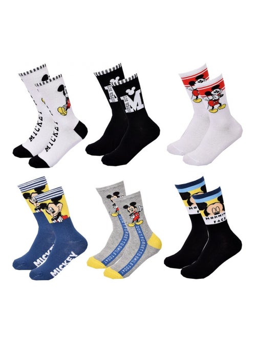 Confezione di 6 Calzini Bambino DISNEY MICKEY MOUSE - Kiabi Confezione di 6 Calzini Bambino DISNEY MICKEY MOUSE - Kiabi