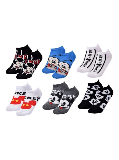 Confezione di 6 Calzini Bambino DISNEY MICKEY MOUSE - Kiabi