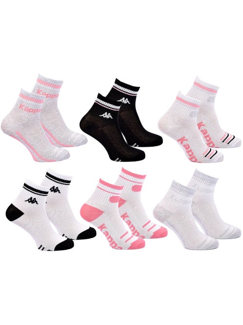 Confezione di 6 Calzini Donna Quarter KAPPA - Kiabi