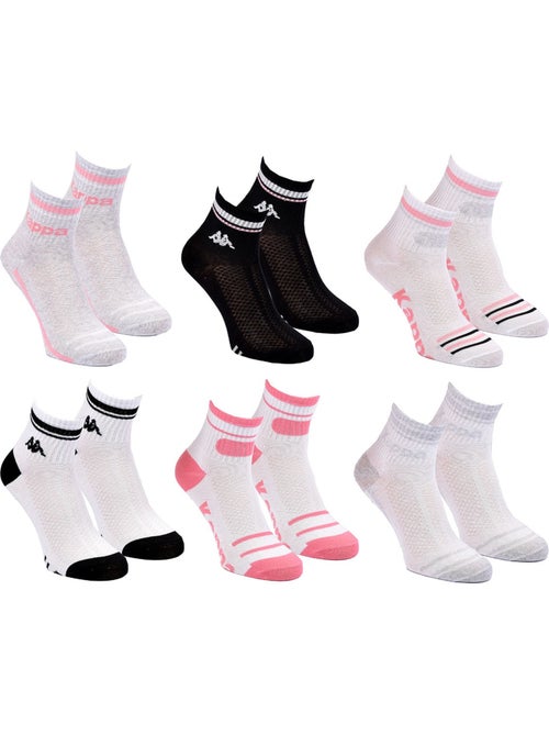 Confezione di 6 Calzini Donna Quarter KAPPA - Kiabi