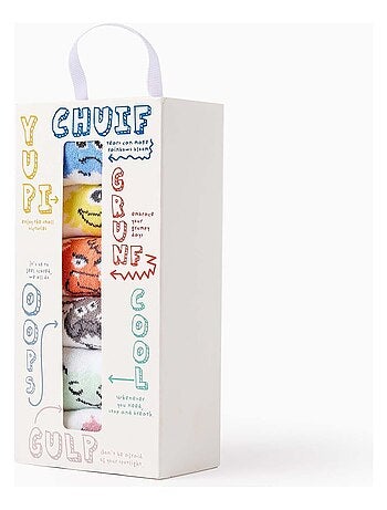 Confezione di 6 paia di calzini 'emozioni'