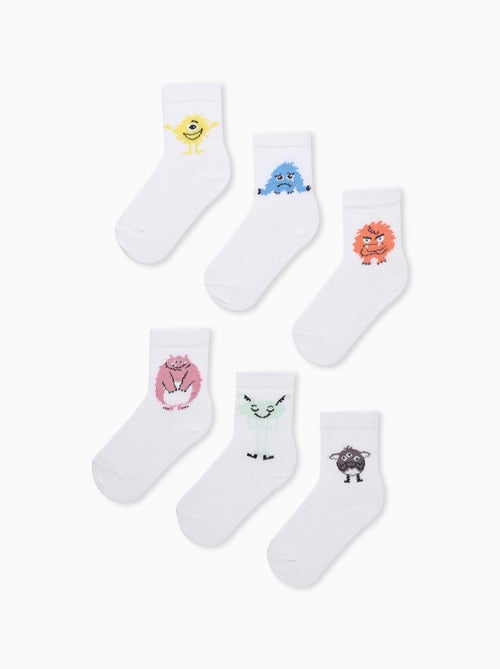 Confezione di 6 paia di calzini 'emozioni' - Kiabi Confezione di 6 paia di calzini 'emozioni' - Kiabi