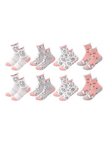 Confezione di 8 Calzini Bambina DISNEY CLASSIC