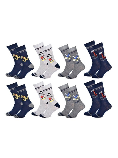 Confezione di 8 Calzini Uomo MICKEY - Kiabi Confezione di 8 Calzini Uomo MICKEY - Kiabi