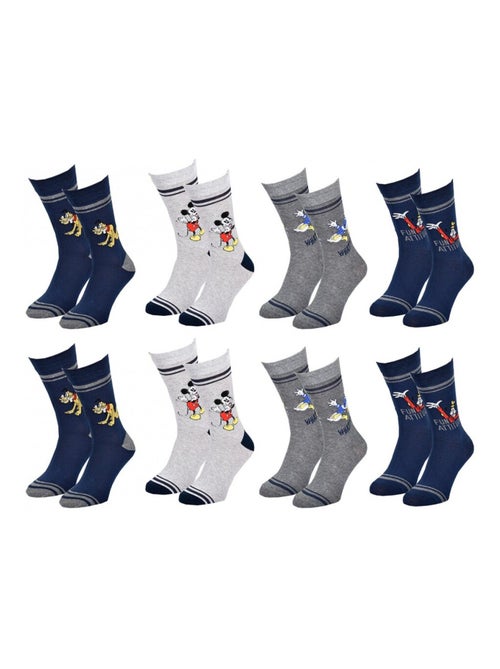 Confezione di 8 Calzini Uomo MICKEY - Kiabi Confezione di 8 Calzini Uomo MICKEY - Kiabi