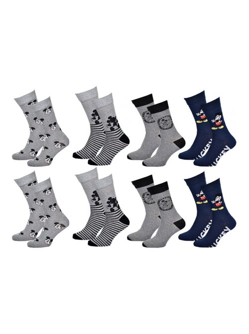 Confezione di 8 Calzini Uomo MICKEY - Kiabi Confezione di 8 Calzini Uomo MICKEY - Kiabi