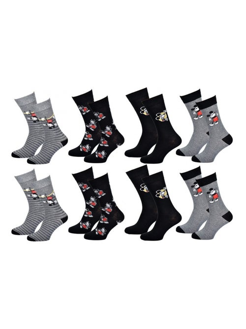 Confezione di 8 Calzini Uomo MICKEY - Kiabi Confezione di 8 Calzini Uomo MICKEY - Kiabi