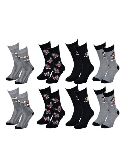 Confezione di 8 Calzini Uomo MICKEY - Kiabi Confezione di 8 Calzini Uomo MICKEY - Kiabi