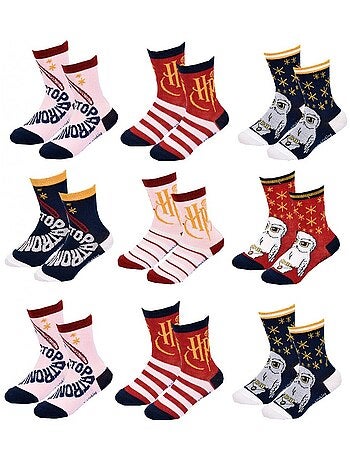 Confezione di 9 Calzini Bambina HARRY POTTER