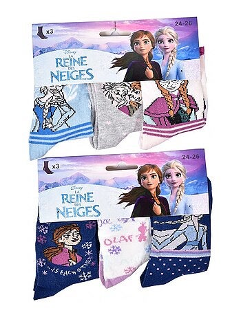 Confezione di 9 calzini bambina LA REINE DES NEIGES