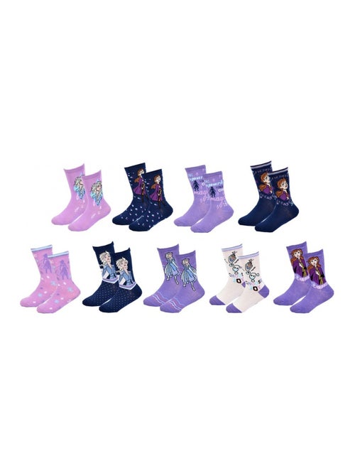 Confezione di 9 calzini bambina LA REINE DES NEIGES - Kiabi Confezione di 9 calzini bambina LA REINE DES NEIGES - Kiabi