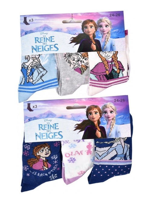 Confezione di 9 calzini bambina LA REINE DES NEIGES - Kiabi Confezione di 9 calzini bambina LA REINE DES NEIGES - Kiabi