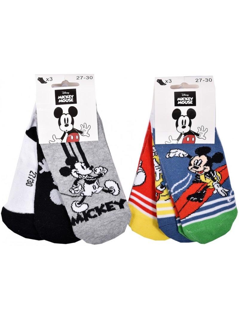 Confezione di 9 calzini bambino DISNEY MICKEY MOUSE Bianco Multicolore Nero - Kiabi