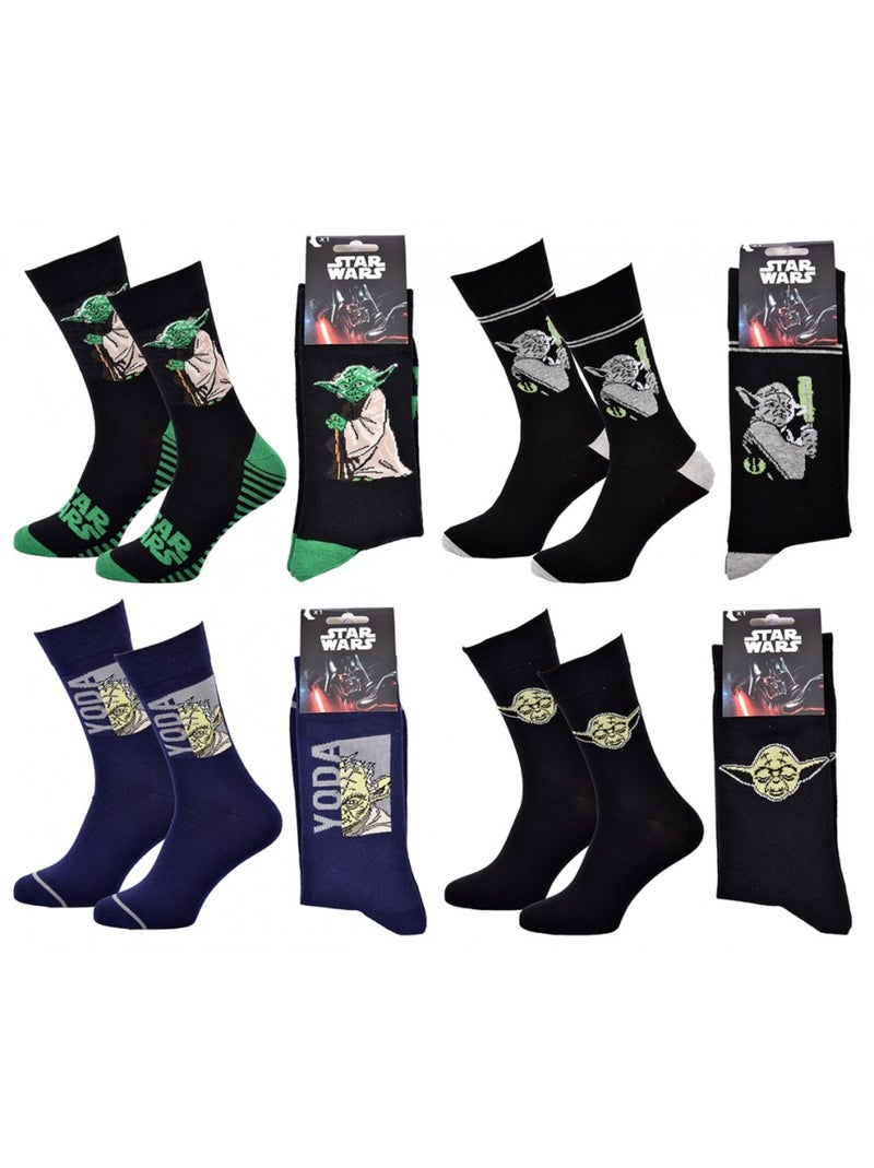 Confezione Regalo Calzini Uomo LICENCE - Confezione da 4 Nero Multicolore Nero - Kiabi