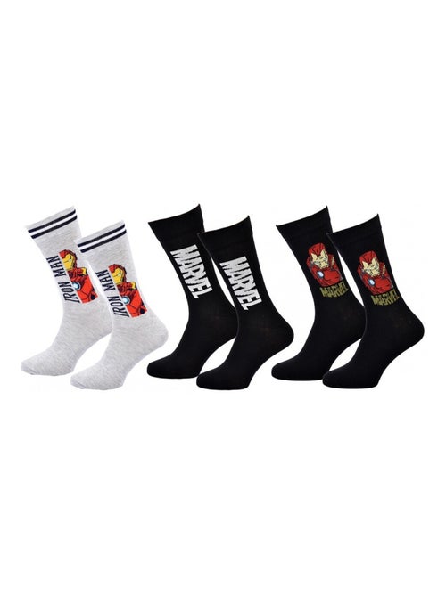 Confezione Regalo Calzini Uomo MARVEL AVENGERS - Confezione da 3 - Kiabi Confezione Regalo Calzini Uomo MARVEL AVENGERS - Confezione da 3 - Kiabi