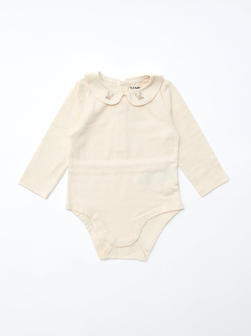 CONFEZIONE REGALO salopette lunga in maglia + body + mussola double gaze + calzini Bianco - Kiabi