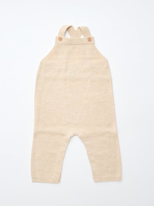 CONFEZIONE REGALO salopette lunga in maglia + body + mussola double gaze + calzini - Kiabi