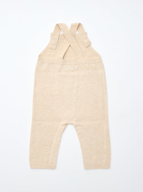 CONFEZIONE REGALO salopette lunga in maglia + body + mussola double gaze + calzini - Kiabi