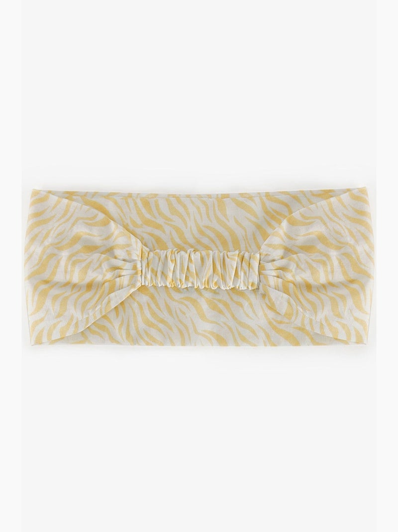 Confident fascia per capelli penti Bianco Giallo - Kiabi