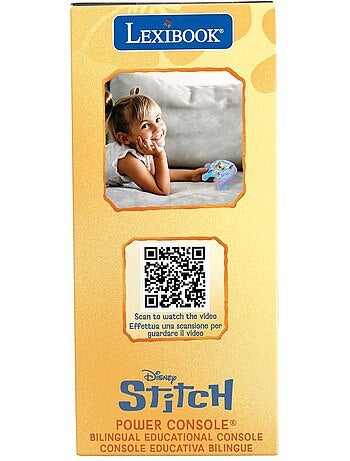 Console di gioco educativo Stitch con 100 attività (EN/IT)
