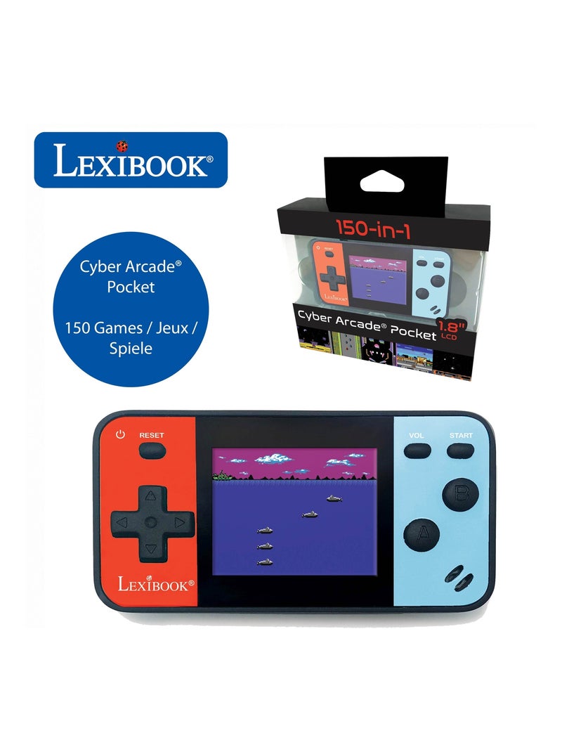 Console di gioco portatile Cyber Arcade® Pocket schermo LCD a colori da 1,8'' 150 giochi Multicolore - Kiabi