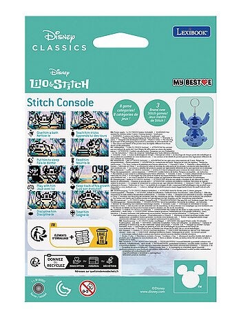 Console Disney Stitch My BestE® con schermo LCD che include 3 giochi dell'universo Disney Stitch