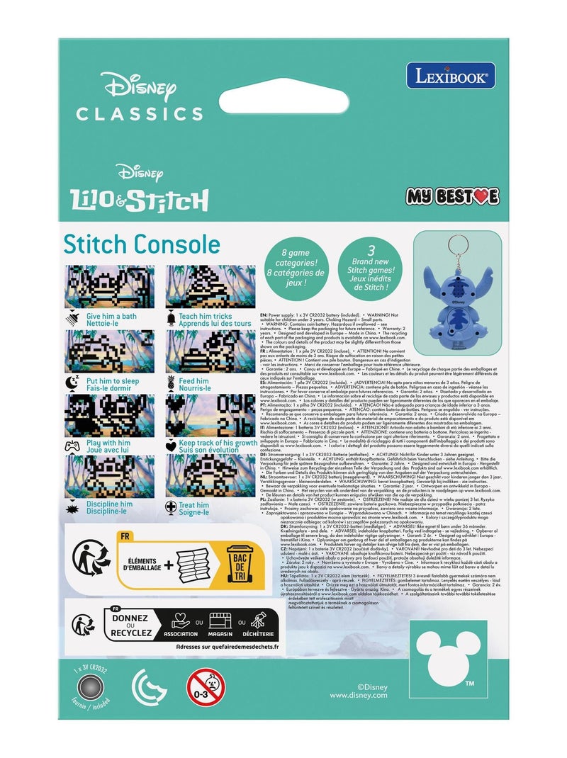 Console Disney Stitch My BestE® con schermo LCD che include 3 giochi dell'universo Disney Stitch Blu - Kiabi