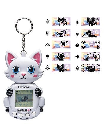 Console My BestE® Gigapets® 2 Cats con schermo LCD e attacco per portachiavi
