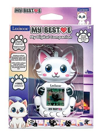 Console My BestE® Gigapets® 2 Cats con schermo LCD e attacco per portachiavi