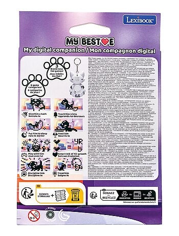 Console My BestE® Gigapets® 2 Cats con schermo LCD e attacco per portachiavi