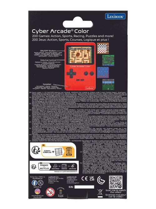 Console portatile Classic Cyber Arcade 2,8'' 200 giochi - Kiabi Console portatile Classic Cyber Arcade 2,8'' 200 giochi - Kiabi