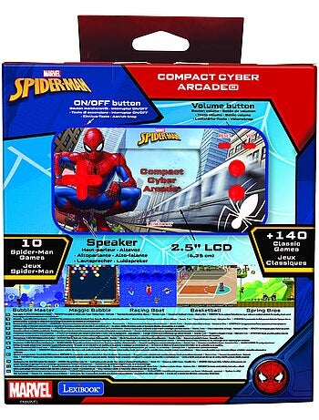 Console portatile Cyber Arcade? pocket Spiderman ?cran 2.5'' 150 giochi di cui 10 di Spiderman