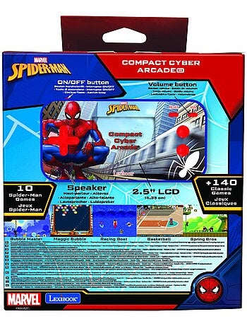 Console portatile Cyber Arcade® pocket Spiderman écran 2.5'' 150 giochi di cui 10 di Spiderman