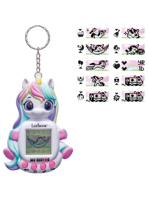 Consolle My BestE® Gigapets® Unicorn con schermo LCD e attacco per portachiavi - Kiabi