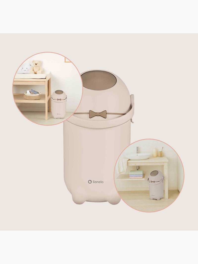 Contenitore per pannolini LIONELO Purebin - Ermetico - 10 L - Per sacchetti universali Beige - Kiabi