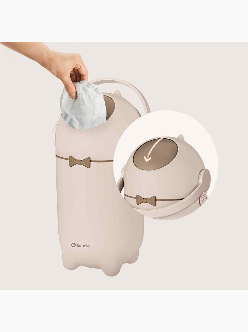 Contenitore per pannolini LIONELO Purebin - Ermetico - 10 L - Per sacchetti universali Beige - Kiabi