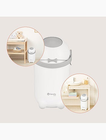 Contenitore per pannolini LIONELO Purebin - Ermetico - 10 L - Per sacchetti universali
