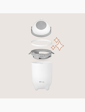 Contenitore per pannolini LIONELO Purebin - Ermetico - 10 L - Per sacchetti universali